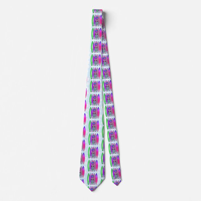 Aloha Beaches Tropical Surf Pineapple Tie (Front)