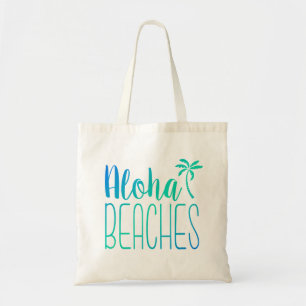 Aloha Beaches   Turquoise Ombre Tote Bag