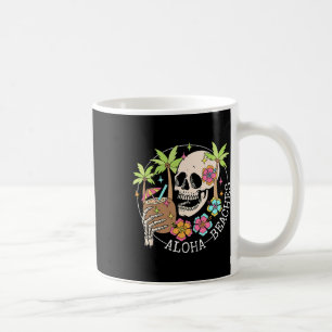 Aloha Beachs Skeleton Summer Vacation Hawaii Famil Coffee Mug