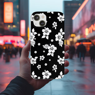 Aloha Black Classic Hawaiian Seamless Pattern iPhone 13 Case