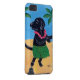Aloha Black Labrador Painting iPod Touch (5th Generation) Case (Back/Right)