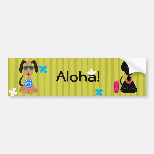 Aloha Bumper Sticker (Front)