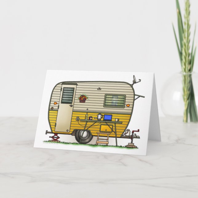 Aloha Camper Trailer Card (Front)