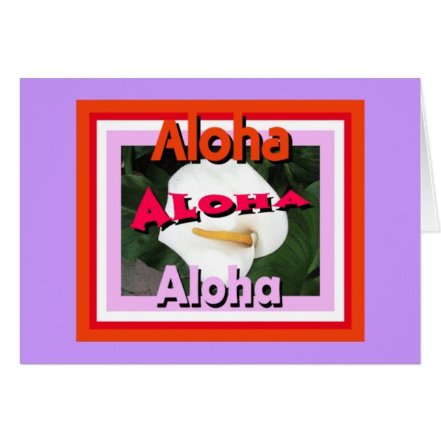 Aloha Card (Front Horizontal)
