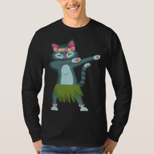 Aloha Cat Hawaiian Dance Mele Kalikimaka Hula Kitt T-Shirt