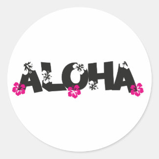 Aloha Classic Round Sticker