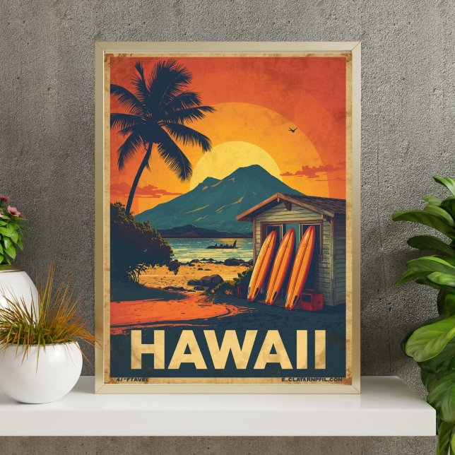 Aloha Coast – Retro Hawaii Travel  Poster (Creator Uploaded)