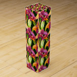 Aloha Collection Lush Vibrant Floral Botanicals Wine Box<br><div class="desc">This Lush design will have you dreaming of palm trees and sweet cocktails by the beach. We aim to bring the feel of tropics to the holidays!</div>