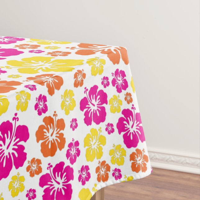 Aloha Cute Hawaiian Kid's Birthday Party Tablecloth (In Situ)