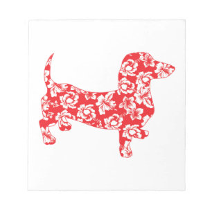 Aloha Doxie Dachshund Notepad