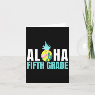 Aloha Fifth Grade Back To School Kids Teachers Gif Card