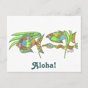 Aloha Fish Postcard