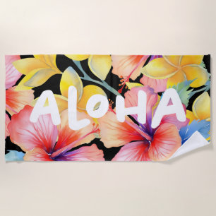 Aloha Floral Beach Towel v2