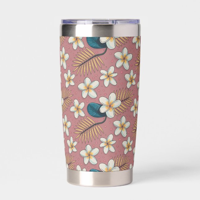Aloha Floral  Insulated Tumbler (Front)