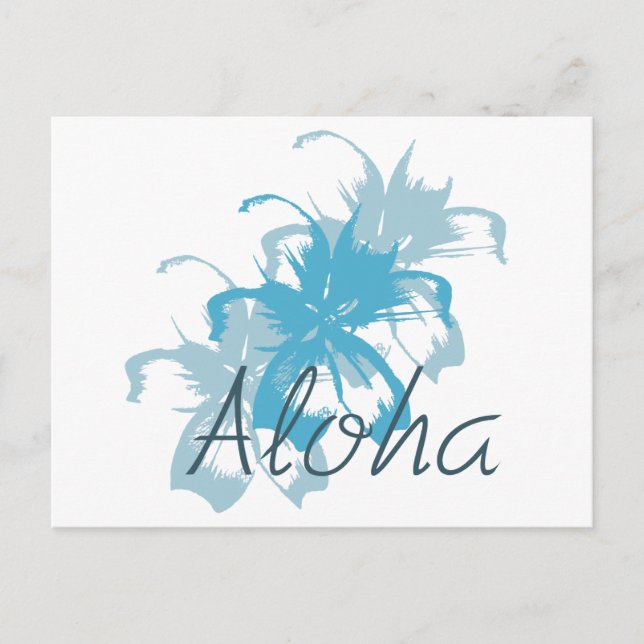 Aloha Floral Postcard (Front)