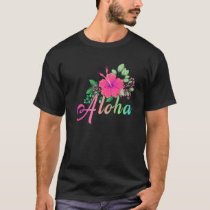 Aloha Flower  Hawaii  Hawaiian Hawaii Island Surf T-Shirt