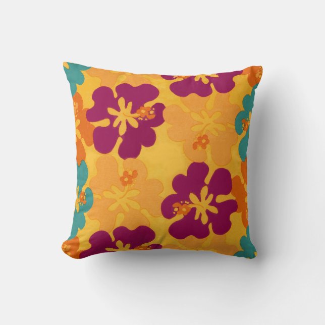 Aloha Flowers Cushion (Front)