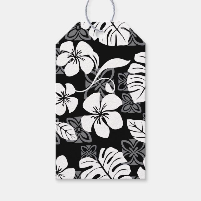 ALOHA FRIDAY (BLACK) GIFT TAGS (Front)