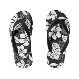 ALOHA FRIDAY (BLACK & GRAY) KID'S JANDALS