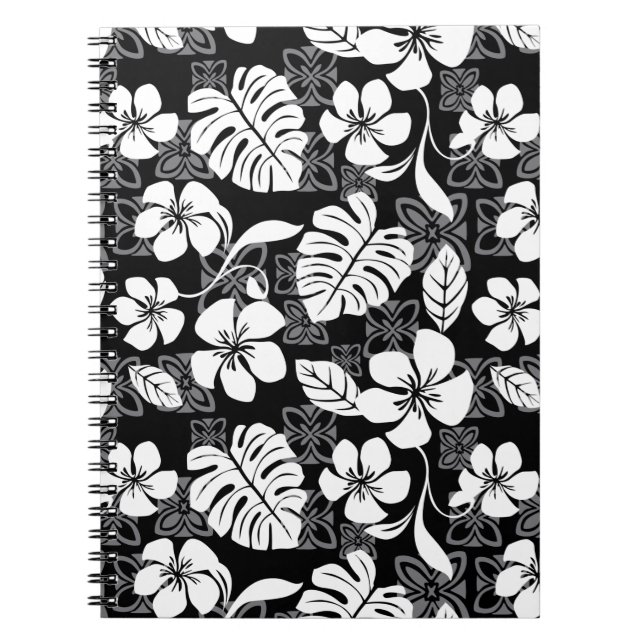 ALOHA FRIDAY (BLACK & GRAY) NOTEBOOK (Front)
