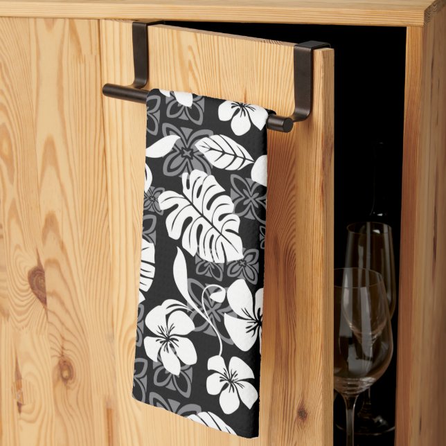 ALOHA FRIDAY (BLACK & GRAY) TEA TOWEL (Thirds Fold)