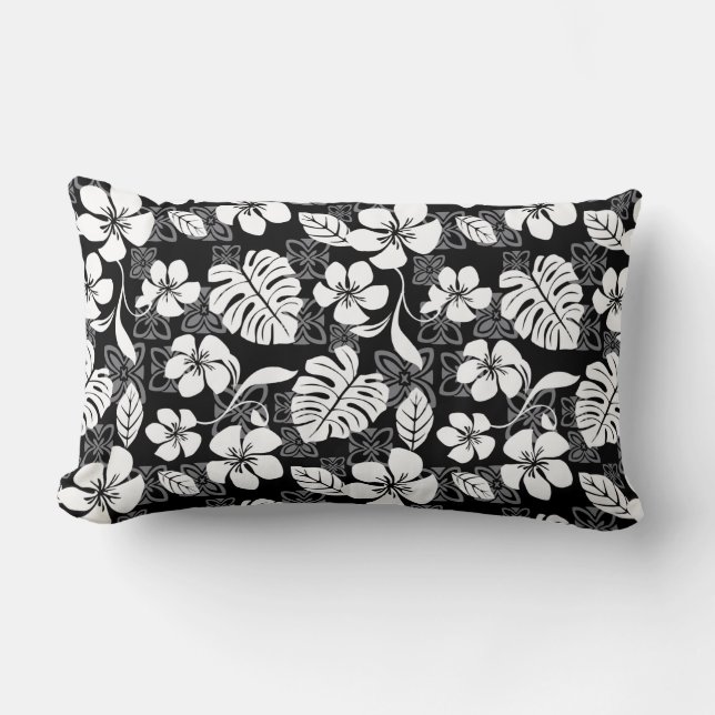 ALOHA FRIDAY (BLACK) LUMBAR CUSHION (Front)