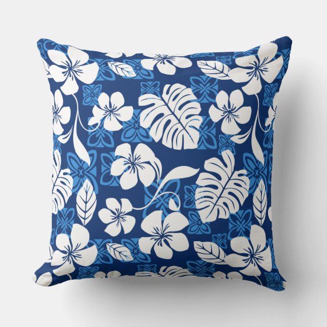 ALOHA FRIDAY (BLUE) CUSHION (Front)