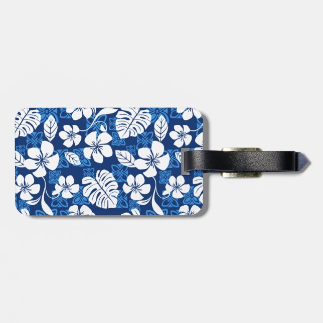 ALOHA FRIDAY (BLUE) LUGGAGE TAG (Back Horizontal)