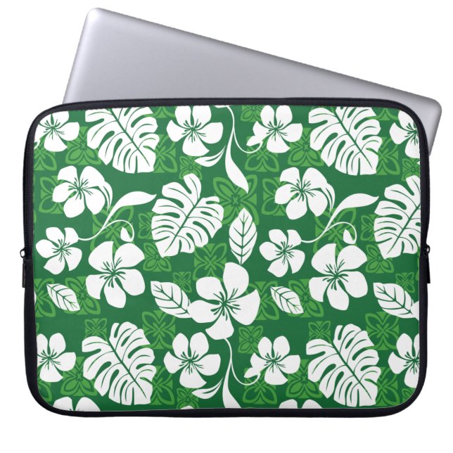 ALOHA FRIDAY (GREEN) LAPTOP SLEEVE (Front)