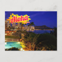 Aloha from Hawaii Postcard