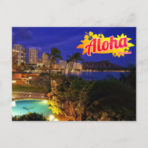 Aloha from Hawaii Postcard