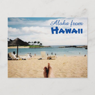 Aloha from Hawaii Postcard