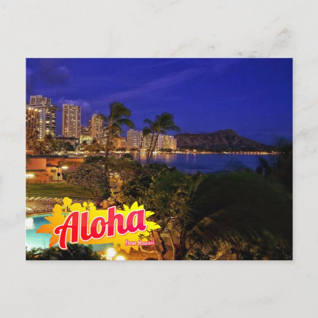 Aloha from Hawaii Postcard (Front)