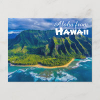 Aloha from Hawaii Postcard