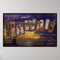 Aloha from Hawaii vintage sign