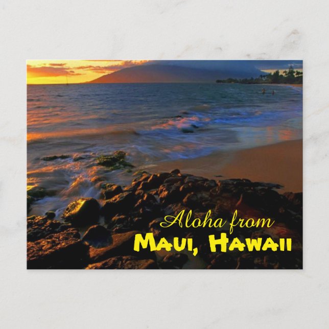 Aloha from Maui Postcard (Front)