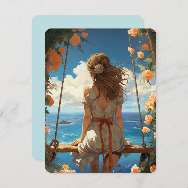 Aloha from Paradise Hawaii Holiday Card (Front/Back)