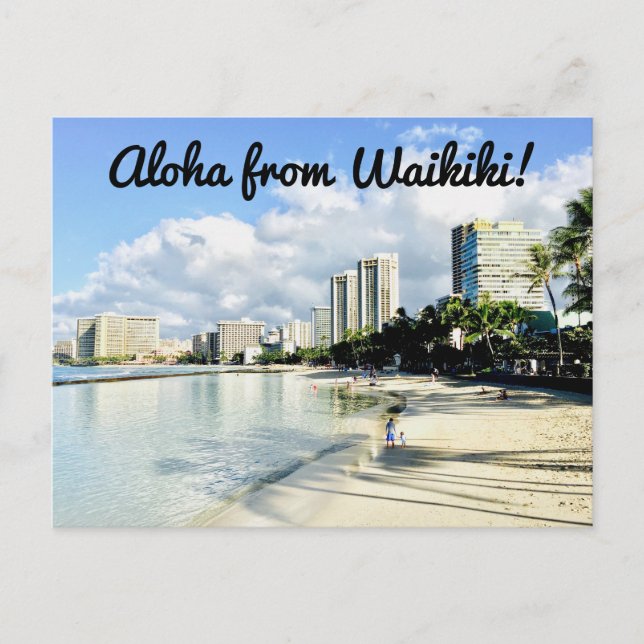 Aloha From Waikiki Postcard (Front)