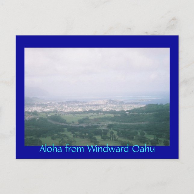 Aloha from Windward Oahu Postcard (Front)