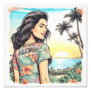 Aloha Girl Photo Print