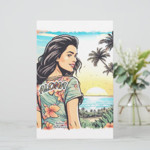 Aloha Girl Stationery
