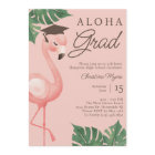 Aloha Grad Pink Flamingo Tropical Girl Graduation