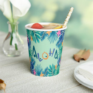 Aloha Greeting Paper Cups