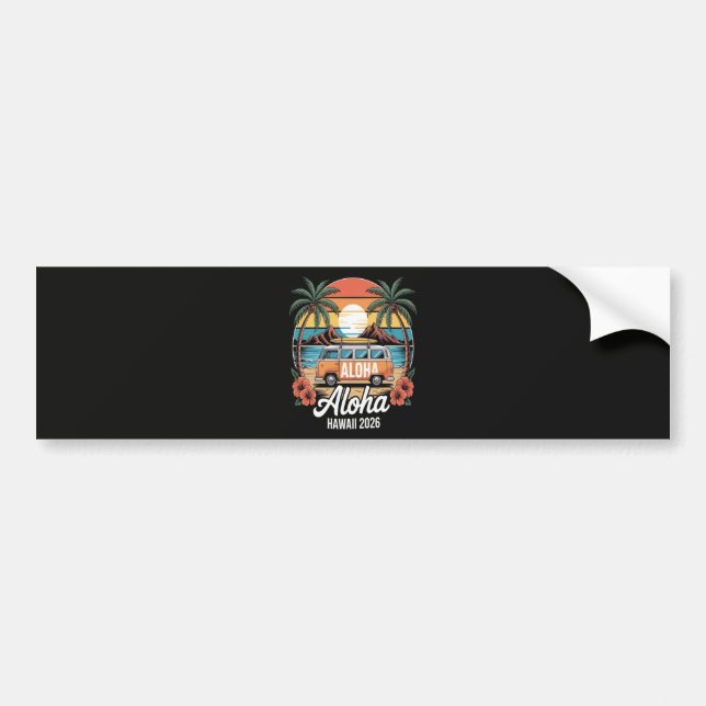 Aloha Hawaii 2026 Bumper Sticker (Front)