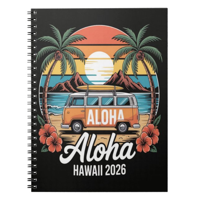 Aloha Hawaii 2026 Notebook (Front)