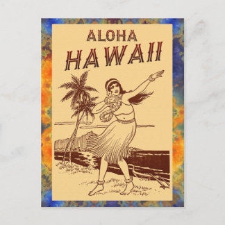 Aloha Hawaii ! Announcement Postcard
