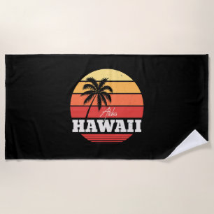 Aloha Hawaii  Beach Towel