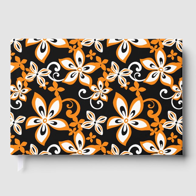 ALOHA HAWAII BLACK AND ORANGE GUEST BOOK (Front)