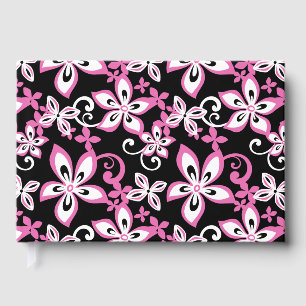 ALOHA HAWAII BLACK AND PINK GUEST BOOK