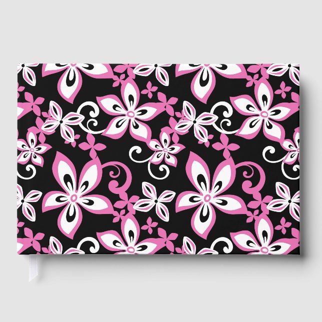 ALOHA HAWAII BLACK AND PINK GUEST BOOK (Front)